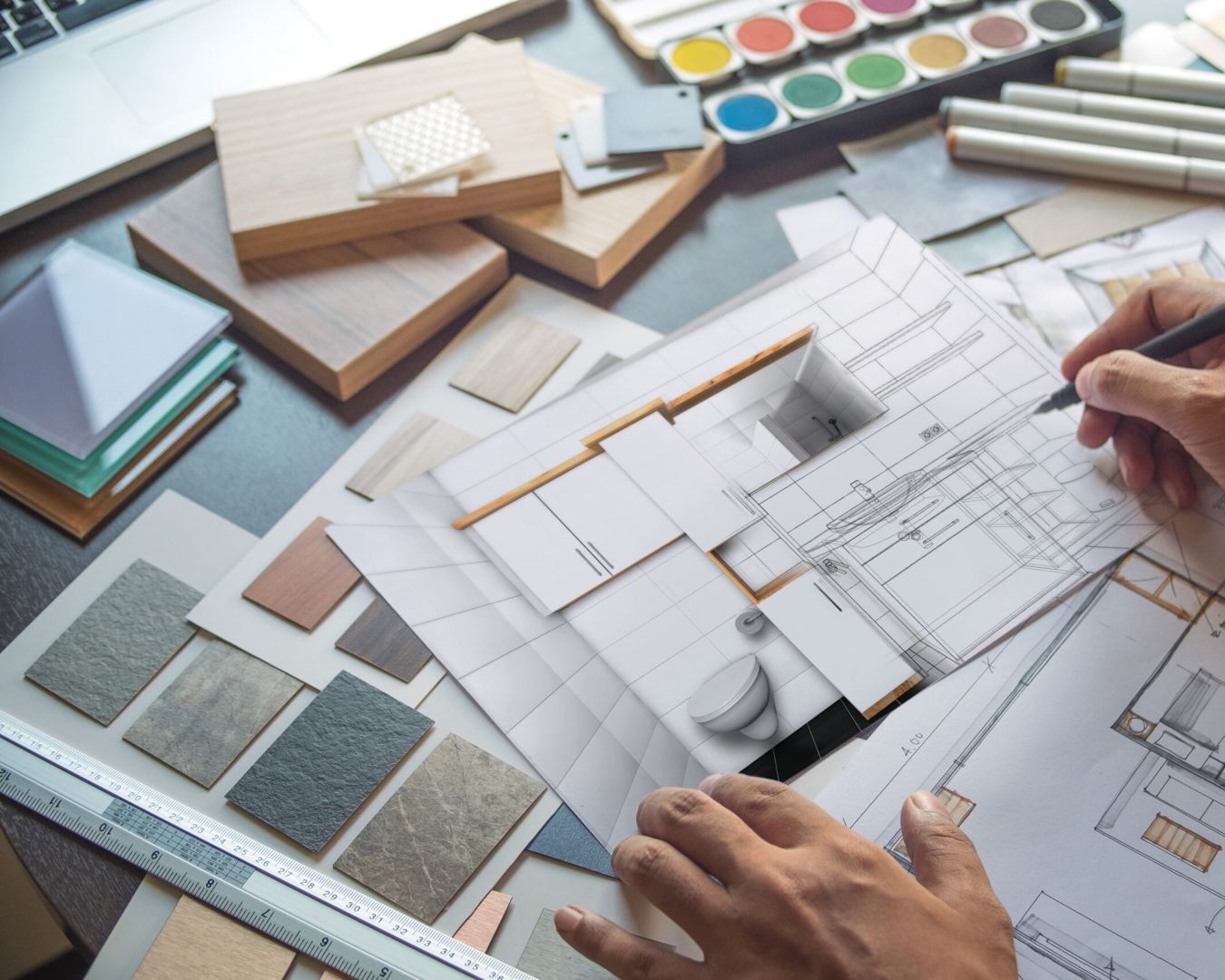 Maßzeichnungen zur Badplanung