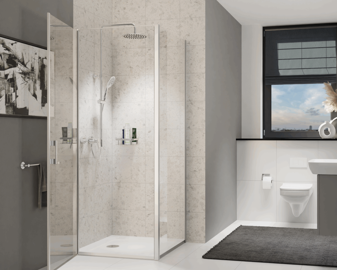 Modernes, helles FORMAT Komplettbad