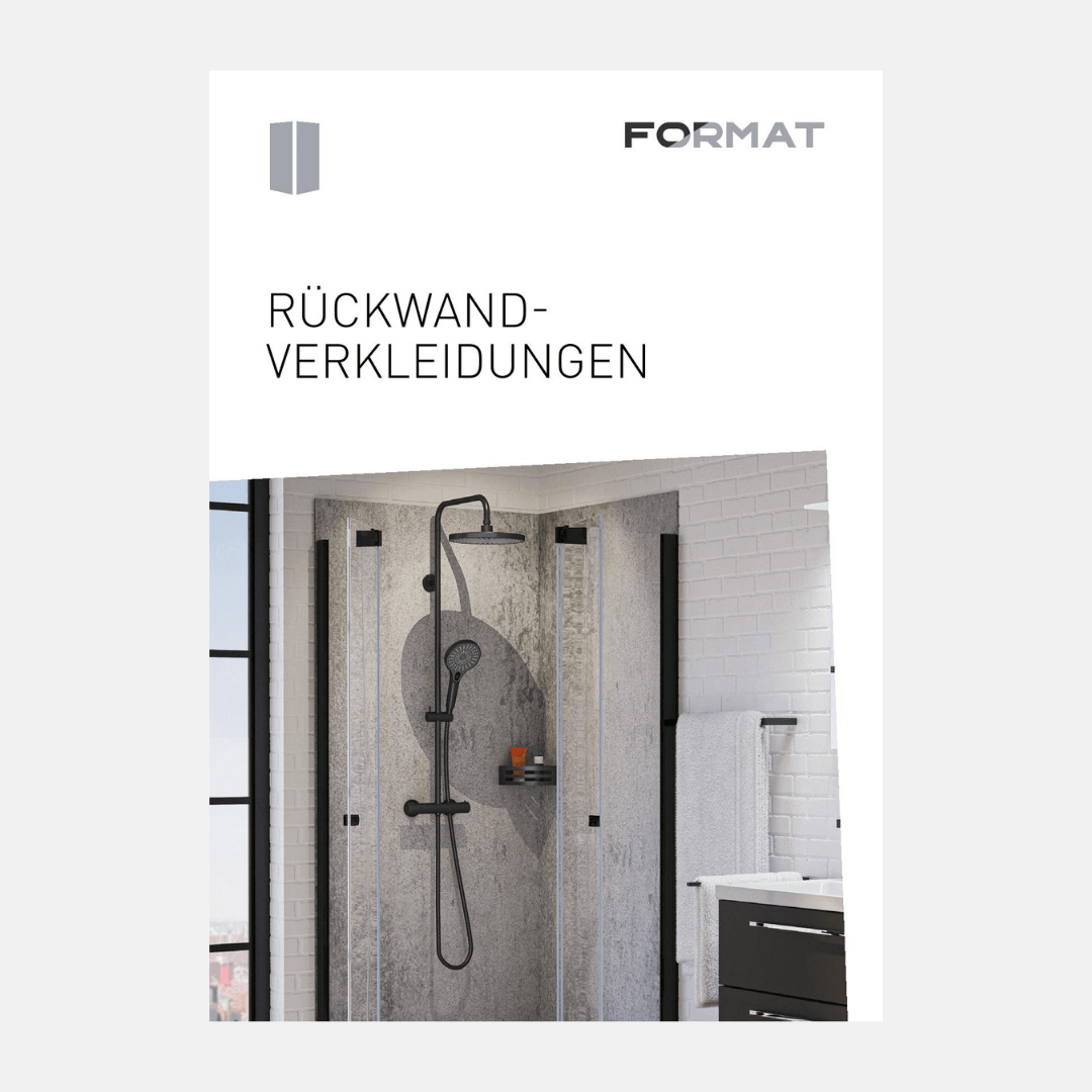 Titelseite Broschüre FORMAT Rückwandverkleidung