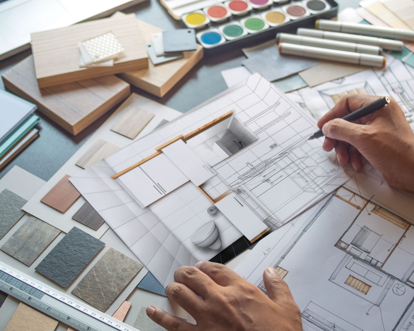 Maßzeichnungen zur Badplanung