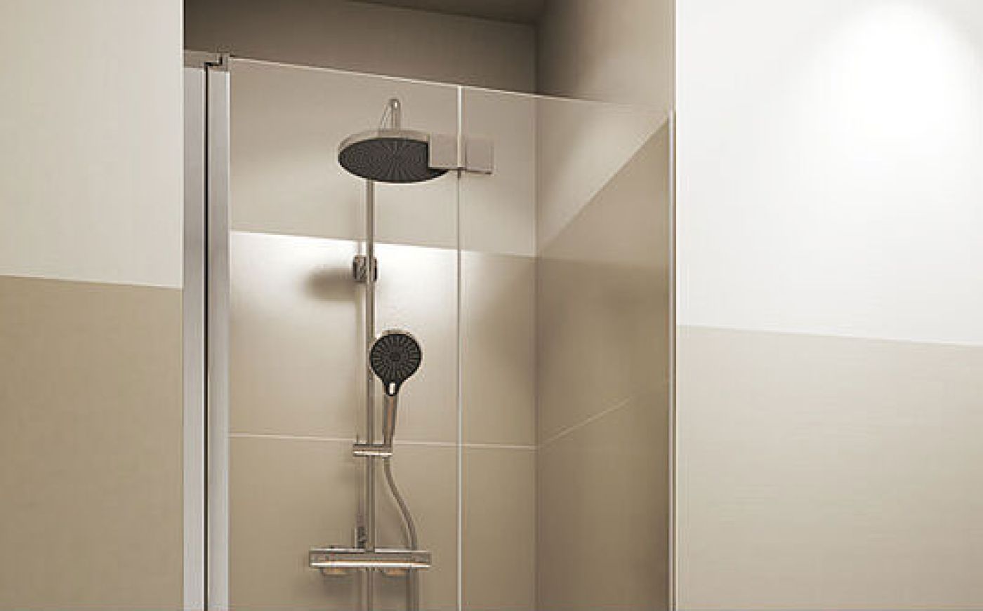 FORMAT Waschplatz mit Accessoires und FORMAT CoolStart Armatur