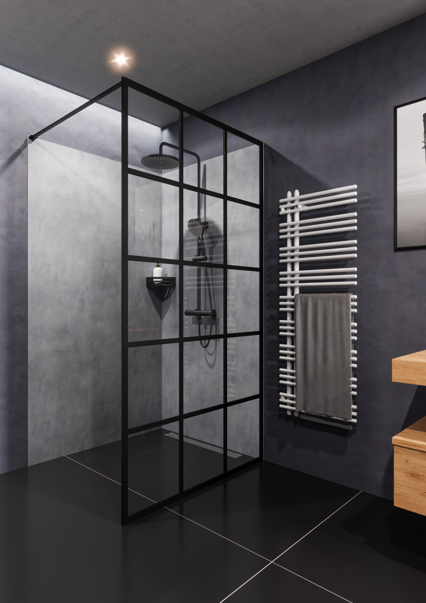 FORMAT Duschbad mit Walk-In Dusche