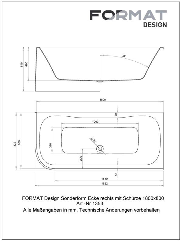 FORMAT Design Acryl-Oval-Badewanne