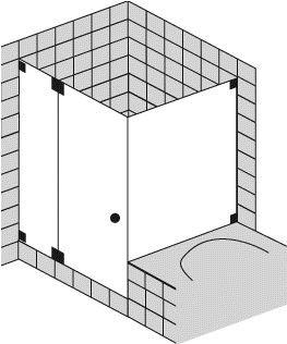 FORMAT Design 3.0 Ganzglas-Pendeltür mit Seitenwand an Badewanne, HSP rahmenlos