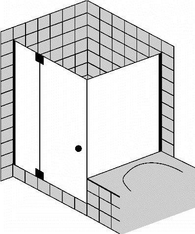 FORMAT Design 3.0 Ganzglas-Pendeltür mit Seitenwand an Badewanne, HSP teilgerahmt