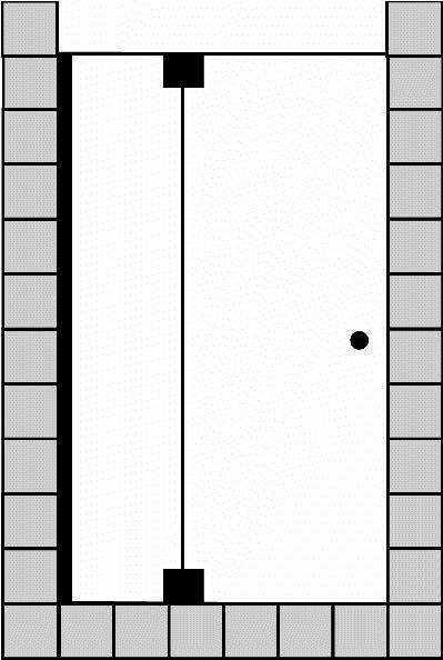FORMAT Design 3.0 Ganzglas-Pendeltür mit Festfeld, HSP teilgerahmt