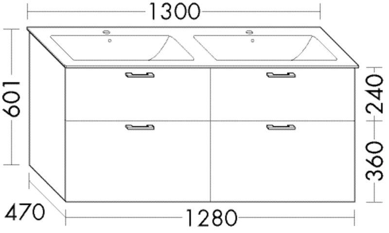 FORMAT Design Waschtisch-Unterschrank SFUR