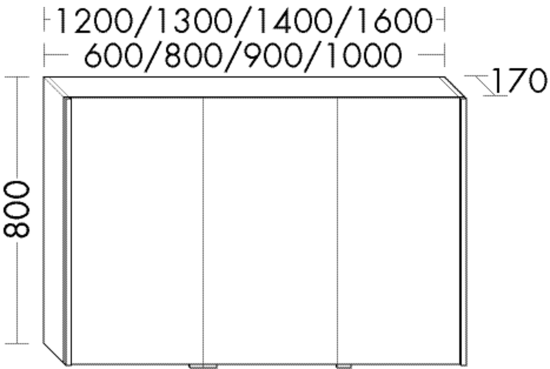 FORMAT Design LED-Spiegelschrank SPKV