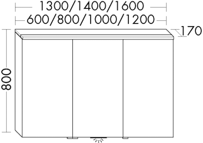 FORMAT Design LED-Spiegelschrank SPSJ