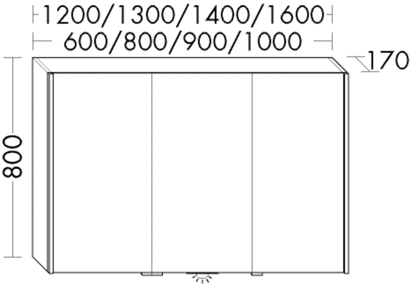 FORMAT Design LED-Spiegelschrank SPSM
