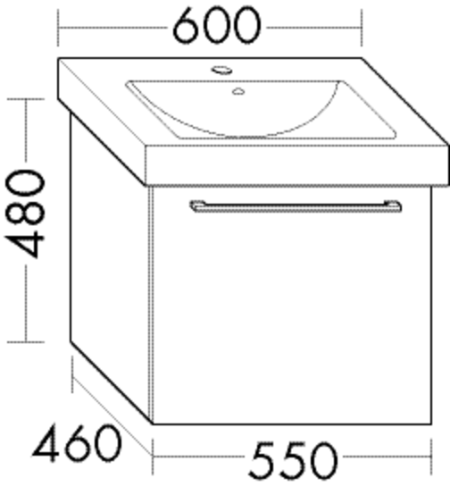 FORMAT Design Waschtisch-Unterschrank WULZ