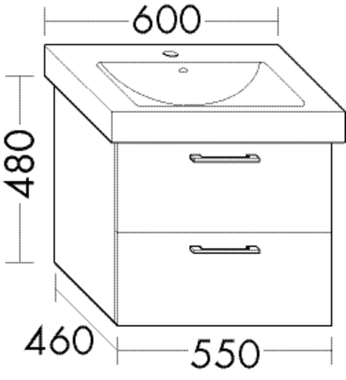 FORMAT Design Waschtisch-Unterschrank WUMA