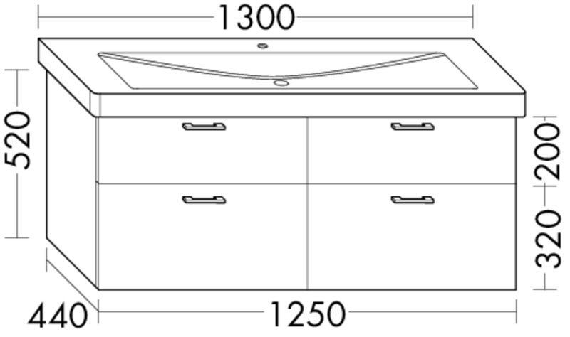 FORMAT Design Waschtisch-Unterschrank WUUI