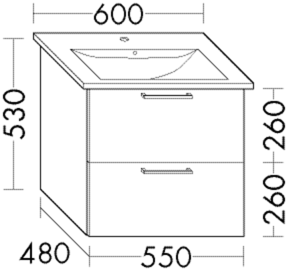 FORMAT Design Waschtisch-Unterschrank WVBR