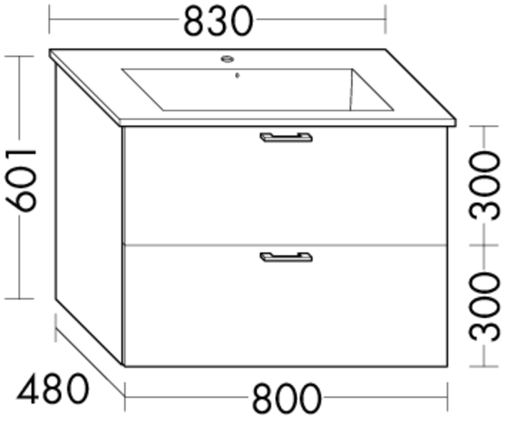 FORMAT Design Waschtisch-Unterschrank WVFH