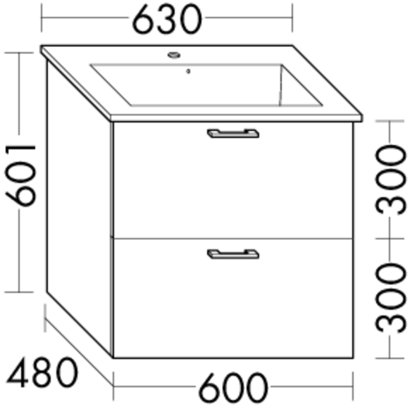 FORMAT Design Waschtisch-Unterschrank WVMM