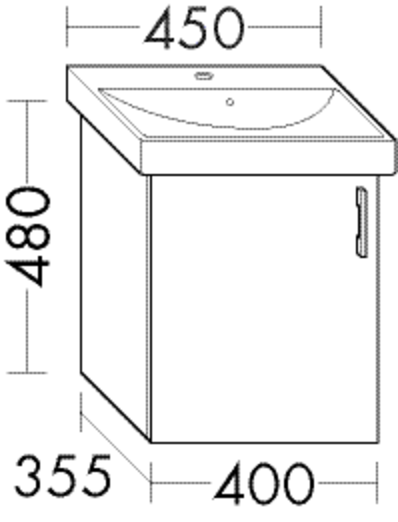 FORMAT Design Waschtisch-Unterschrank WVPW