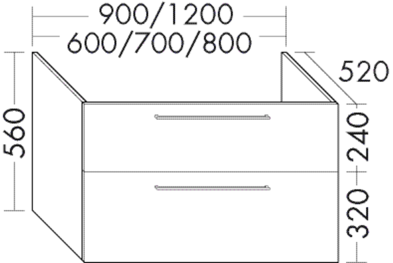 FORMAT Design Waschtisch-Unterschrank WVVW