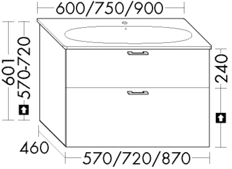 FORMAT Pro Waschtisch-Unterschrank