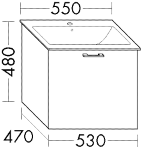FORMAT Design Waschtisch-Unterschrank WWCP