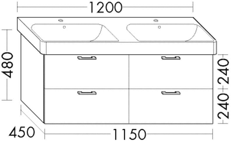 FORMAT Design Waschtisch-Unterschrank WWIV