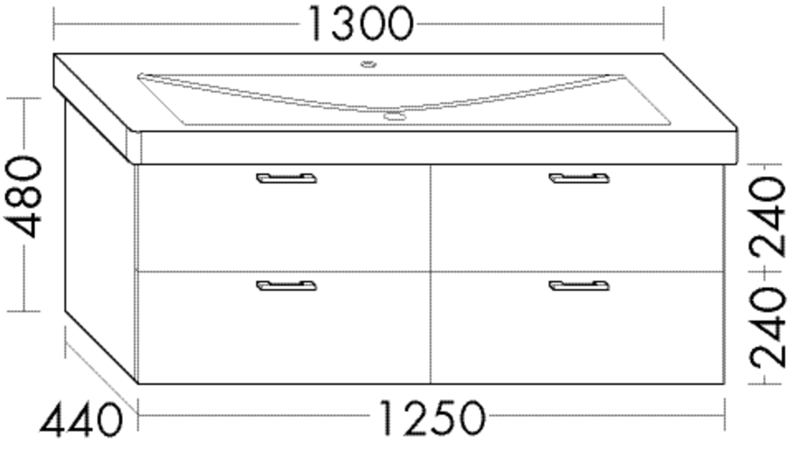 FORMAT Design Waschtisch-Unterschrank WWMO