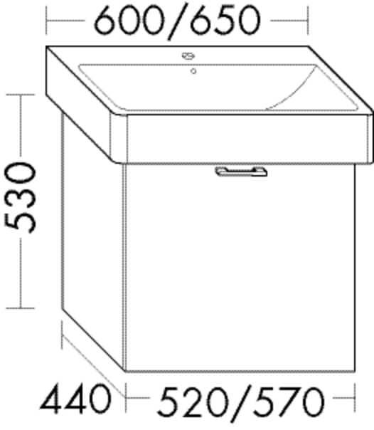 FORMAT Design Waschtisch-Unterschrank WXGS