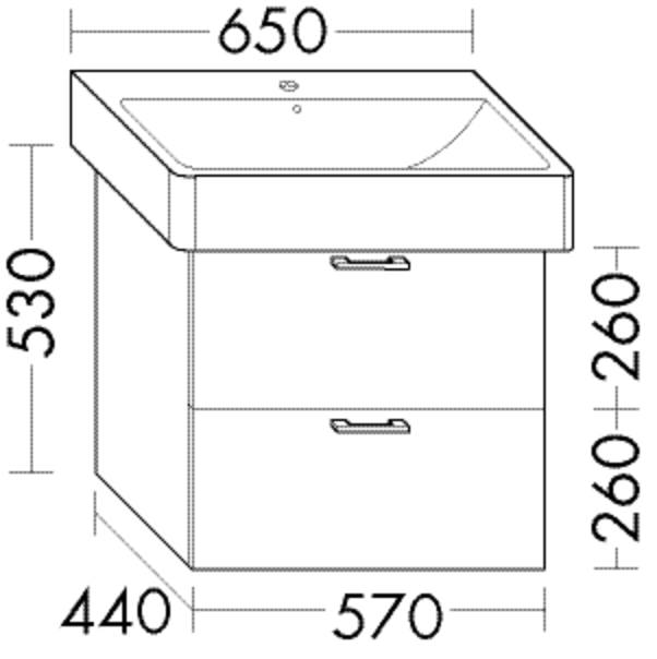 FORMAT Design Waschtisch-Unterschrank WXGU