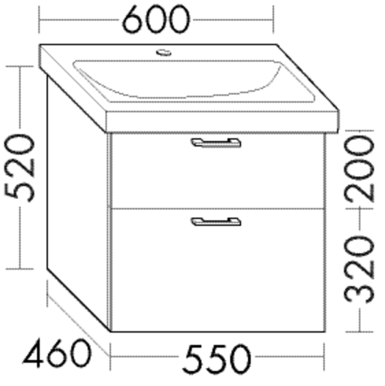 FORMAT Design Waschtisch-Unterschrank WXNT