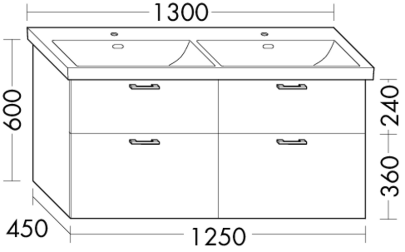 FORMAT Design Waschtisch-Unterschrank WXPG