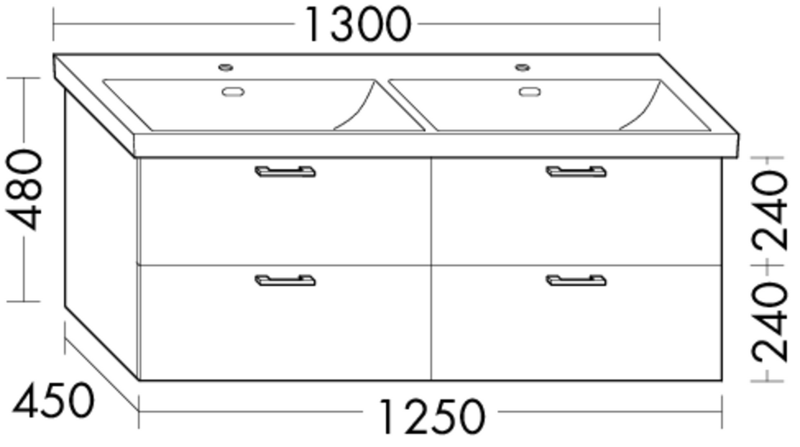 FORMAT Design Waschtisch-Unterschrank WXPP