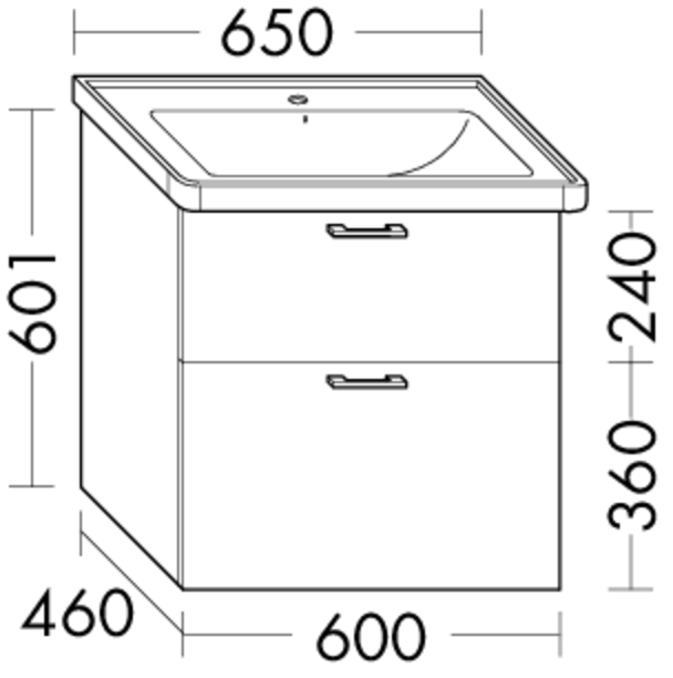 FORMAT Design Waschtisch-Unterschrank WXPV