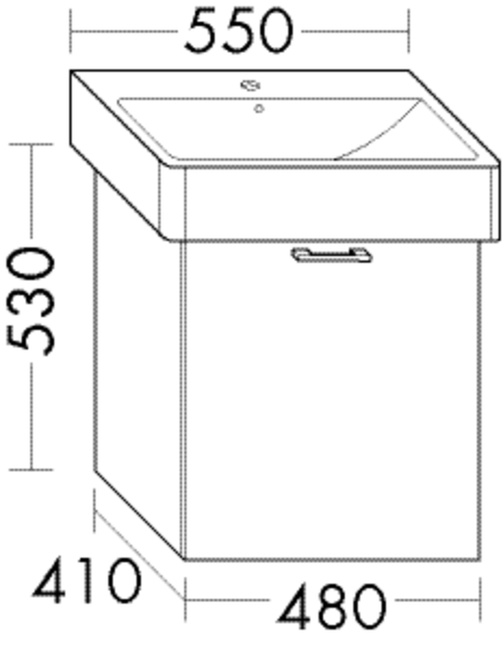 FORMAT Design Waschtisch-Unterschrank WXTW