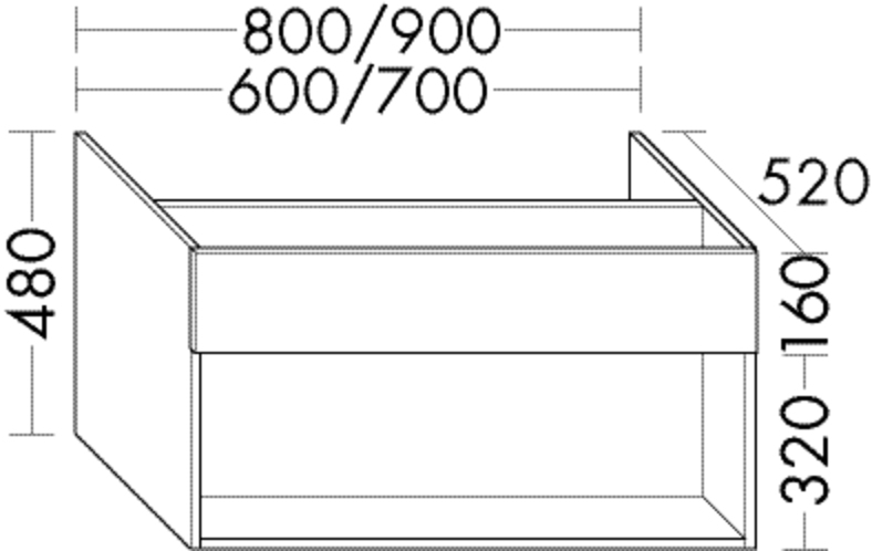 FORMAT Design Waschtisch-Unterschrank WYCO