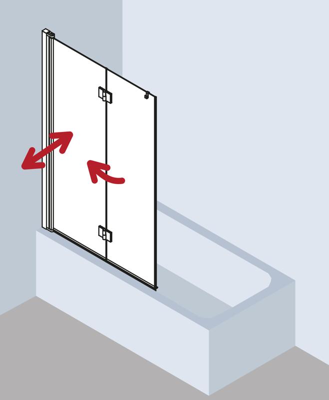 FORMAT Pro 2.0 Badewannen-Faltwand