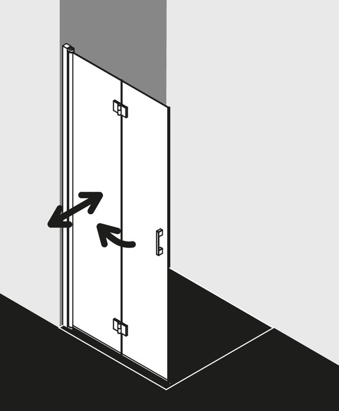 FORMAT Pro 2.0 Walk-In Pendel-Falttür