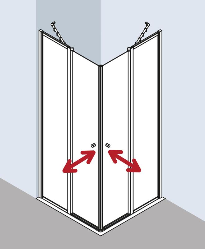 FORMAT Basic Pendeltür-Eckeinstiegshälfte 2-tlg.